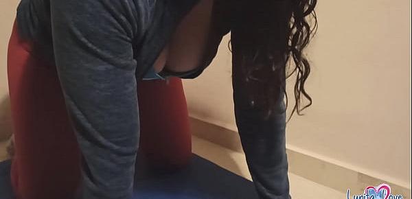  Cumming in my Panties and Pull them up during Yoga Workout